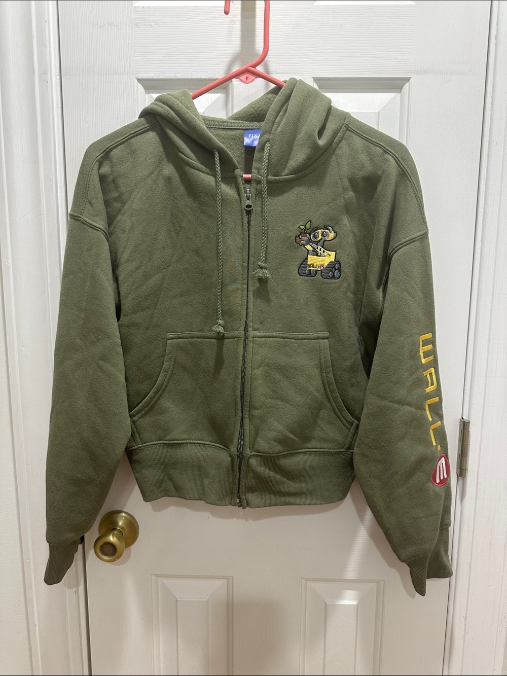 Disney Pixar Wall-E cropped full zip hoodie